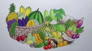Drawing Fruits and Vegetables - Poster Making