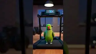 Gym Band Hua Aur Tota Dance Karne Laga 😂 #FunnyGym #ParrotComedy