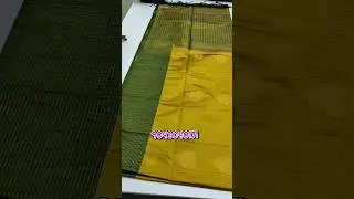 Pretty mustard yellow with checked border fancy softsilk saree #amazing #trendy #ethnic #partywear