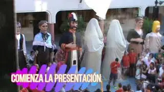 La Comparsa de Gigantes y Cabezudos de Alcorisa presenta a los gigantes Wences y Zuquerero. 10-9-16