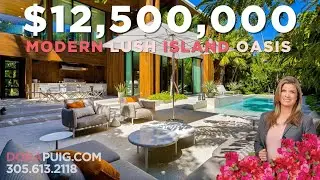 SOLD ~ Inside A $12.5 MILLION MODERN ISLAND OASIS ~ 2535 Shelter Avenue in Miami Beach ~ DORA PUIG