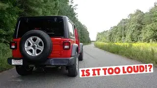 JL Wrangler STOCK Exhaust VS Magnaflow Rock Crawl High Clearance Exhaust!