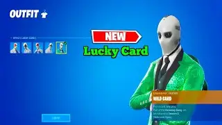 *NEW* WILD CARD LUCKY CARD STYLE SKIN GAMEPLAY - FORTNITE GETAWAY GANG SET