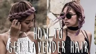 How To Get Lavender Hair: Manic Panic Blue Steel & Purple Haze Review + Demo