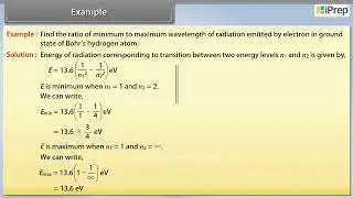 Example  | Atoms | Physics | Class 12th | iPrep