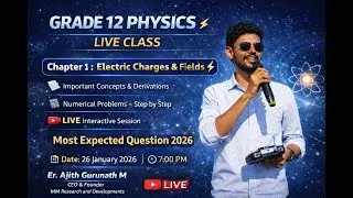 Most Expected Questions | Electric Charges and Fields One-Shot | 12th Physics Chapter 1 | Board 2026