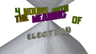 election - 6 nouns which are synonym of election (sentence examples)