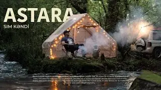 Misty Forest Camping with Stray Dog | River, Bonfire, Simit & Tea Moments [ASMR]