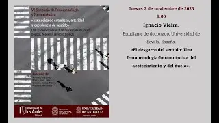 Ignacio Vieira: Una fenomenología-hermenéutica del acontecimiento y del duelo