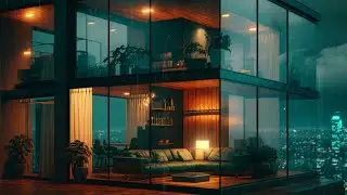 Approaching Storm in the Penthouse | Sounds for Sleeping | Relaxing Sounds