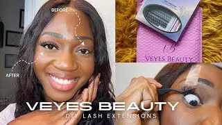 AFFORDABLE, EASY & QUICK DIY LASH EXTENSIONS TUTORIAL AT HOME | Veyes Beauty Invisible Band Lash Kit