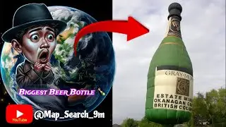 OMG 😳 Mysterious Biggest Beer Bottle 🍾 on google map and google earth 🌎 #map #location #viralvideo