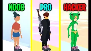 NOOB vs PRO vs HACKER In Sky Roller Unlimited Gold HACK!