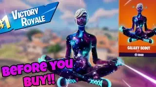 BEFORE YOU BUY!! Galaxy Scout Fortnite Skin Gameplay Full Game Win