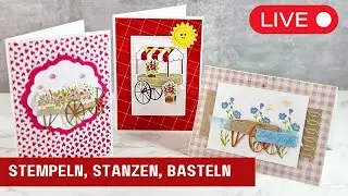 🔴Am Blumenstand-Flower Cart- 3 Ideen mit Stampin' Up! 2024
