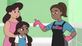 Mia learns about head lice with KidsCan
