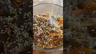 Фунчоза с мясом и овощами 😉