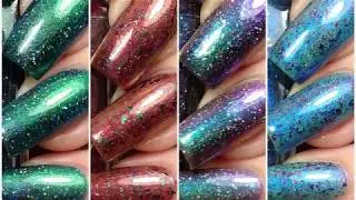 Fair Maiden Polish | Midnight Carnival Magic Collection | Live Swatches