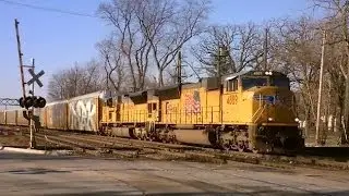 UPRR 4889 Eastbound with mixed freight, Geneva Sub