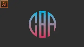 How to make any Letter Logo in Circle / Monogram Logo Design  In Adobe Illustrator Tutorial