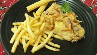 طريقة تحضيرفيليه السمك بصوص الكريمة/Fish Fellat with Cream Saues