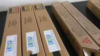 EBay video description of RICOH MP C3502 toner lot
