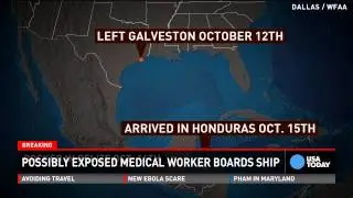 Worker who may have handled Ebola specimen on cruise