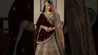 bridal looks with velvet shawl.. winter wedding special #ytshorts #yt  #filascollection #bridalwear