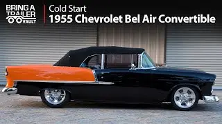 Custom 1955 Chevrolet Bel Air Convertible Cold Start | Bring a Trailer