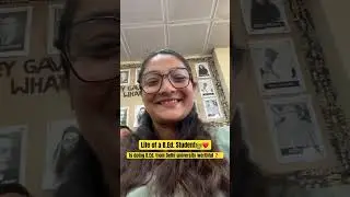 Life of a B.Ed. student in Delhi University📚 👩&zwj;🏫❤️ #minivlog #teacher #shorts #ytshorts #students