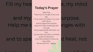 #MorningPrayer #FaithOverFear #GodIsWithMe #StartWithPrayer #DailyGrace #PeacefulMind