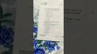 +2 second year question paper @History@ 2021-22