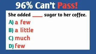 Quantifiers in English Grammar Quiz: much, a few, little,  a lot of, many | Grammar Test |