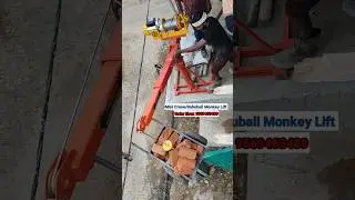 Monkey Lift Working at Full Power &ndash; Must Watch| Mini Crane Testing #construction #minicrane #monkey