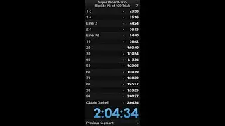 Super Paper Mario Flipside Pit of 100 Trials in 2:04:34