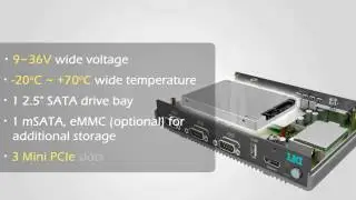 DFI EC700 BT Fanless Embedded System Supports Intel Atom E3800 based Processor