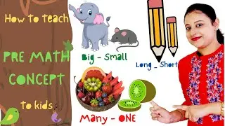 How To Teach Pre Math Concept To Kids | Pre Math Concepts In Bengali | Pre Math Concepts |