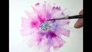 LooseWatercolours.com Beginners 'Sunburst Flower' with Andrew Geeson