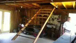 Retracting stairs