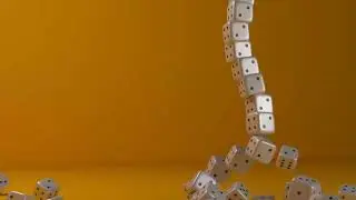 Dice falling animation