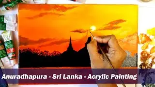Anuradhapura - Sri Lanka - Acrylic Painting - Gayanthi Perera