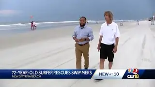 72-year-old surfer in Florida rescues father, son caught in rip current