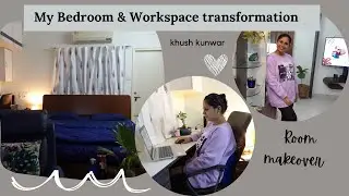 Bedroom & Workspace transformation of rented apartment in Bangalore | Ajio & Amazon shopping haul