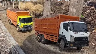 Mobil Truk Tronton Rc Fuso220Ps Muatan Berat Hino 500 Isuzu Giga Dumptruk Oleng Jatuh Terguling