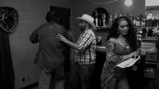 The Silver Dollar - Brown Beret Scene Black & White 1
