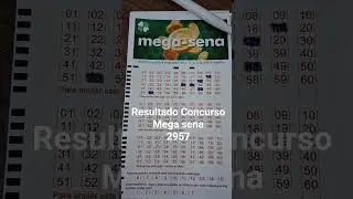 Resultado Concurso Mega sena 2957