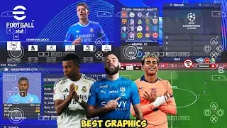 EFOOTBALL PES 2026 PPSSPP ISO NO TEXTURES & NO SAVE DATA NEW KITS 2025/26 REAL FACES & TRANSFER