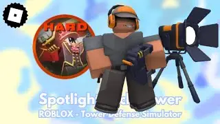 Как получить башню SPOTLIGHT TECH и пройти сложный режим события в Tower Defense Simulator - ROBLOX
