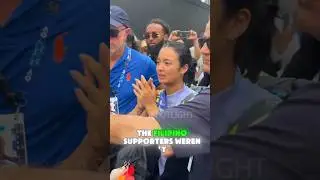 Alex Eala in FULL VIP SECURITY after her Australian Open match! Message to the fans! 🇵🇭🎾 #alexeala