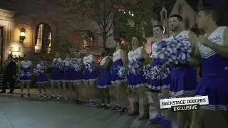 Dodgers rookies wear cheerleading outfits